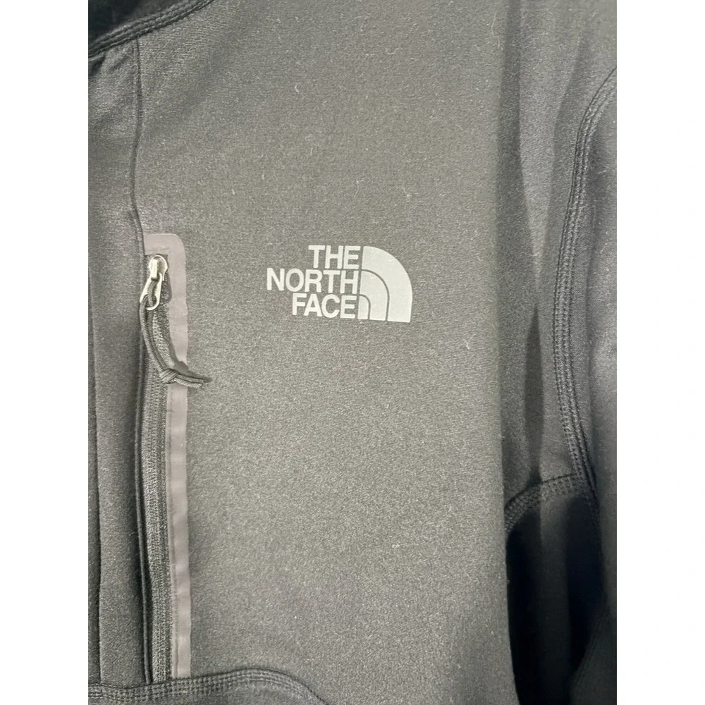 The North Face Pullover Mens XL Black Quarter Zip Fleece Hiking Shirt‎ Top